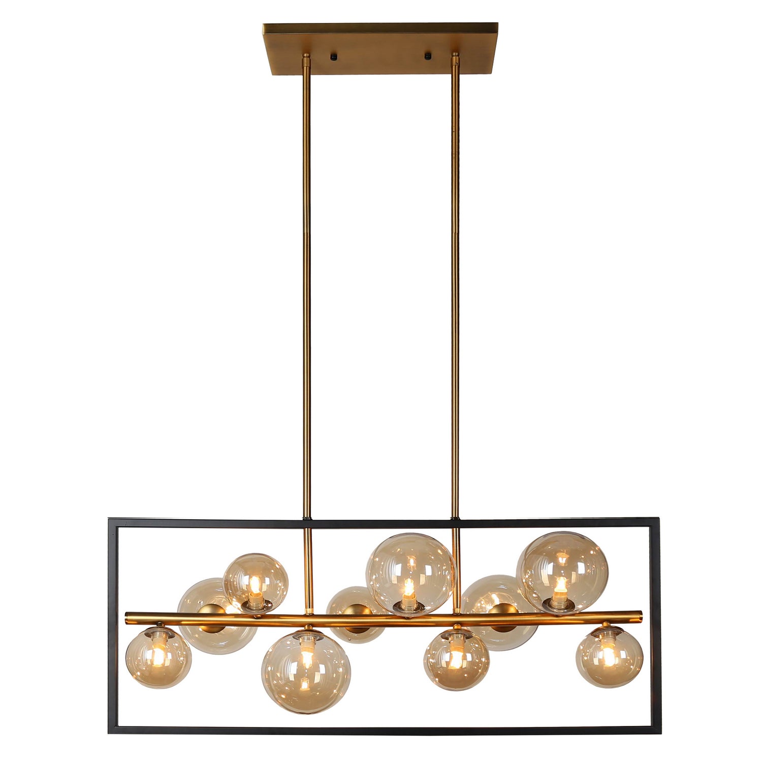 Dainolite Ltd - GLA-3310HP-MB-VB - Ten Light Pendant - Glasgow - Vintage Bronze