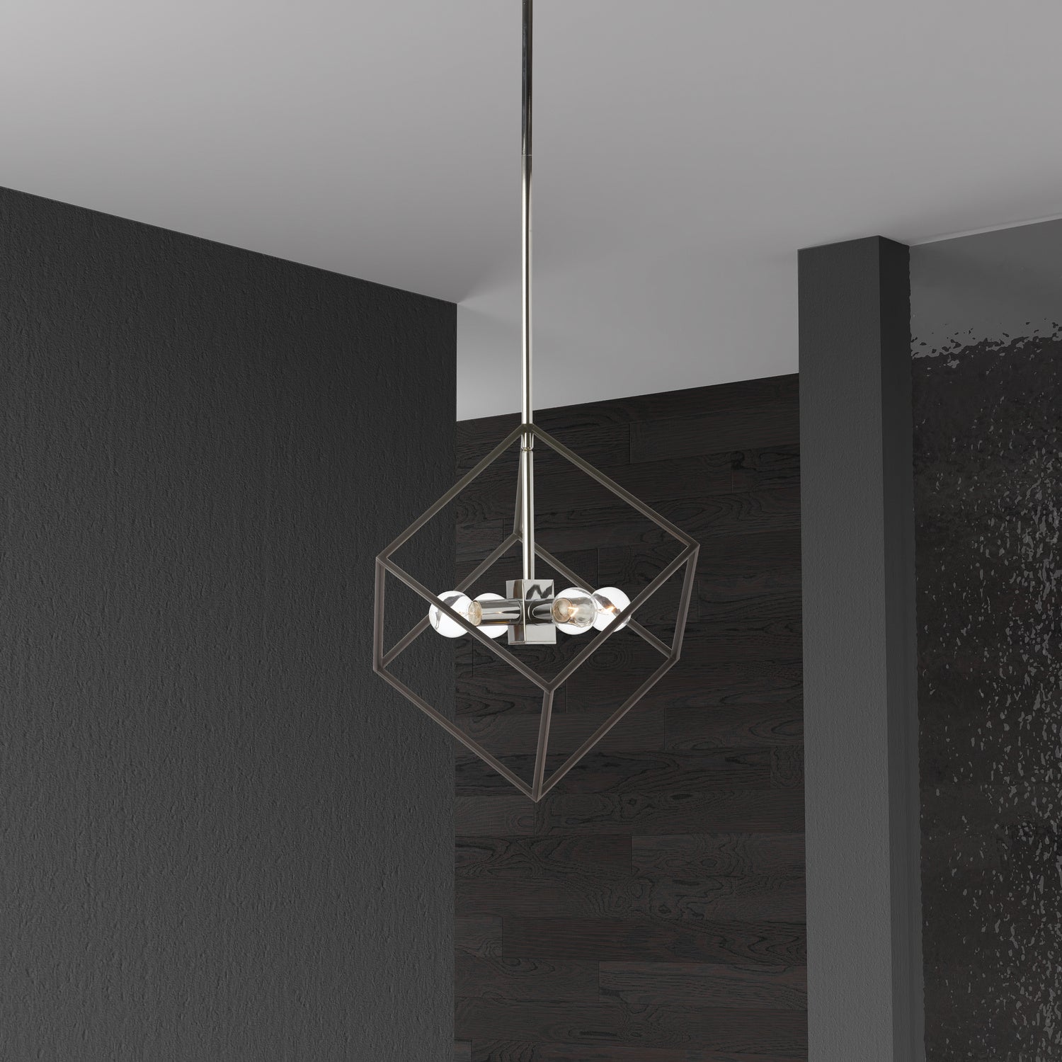 Dainolite Ltd - KAP-144P-PC-MB - Four Light Pendant - Kappa - Polished Chrome