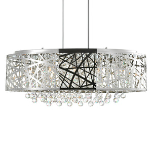 CWI Lighting - 5008P32ST-O - Eight Light Chandelier - Eternity - Stainless Steel