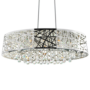 CWI Lighting - 5008P32ST-O - Eight Light Chandelier - Eternity - Stainless Steel