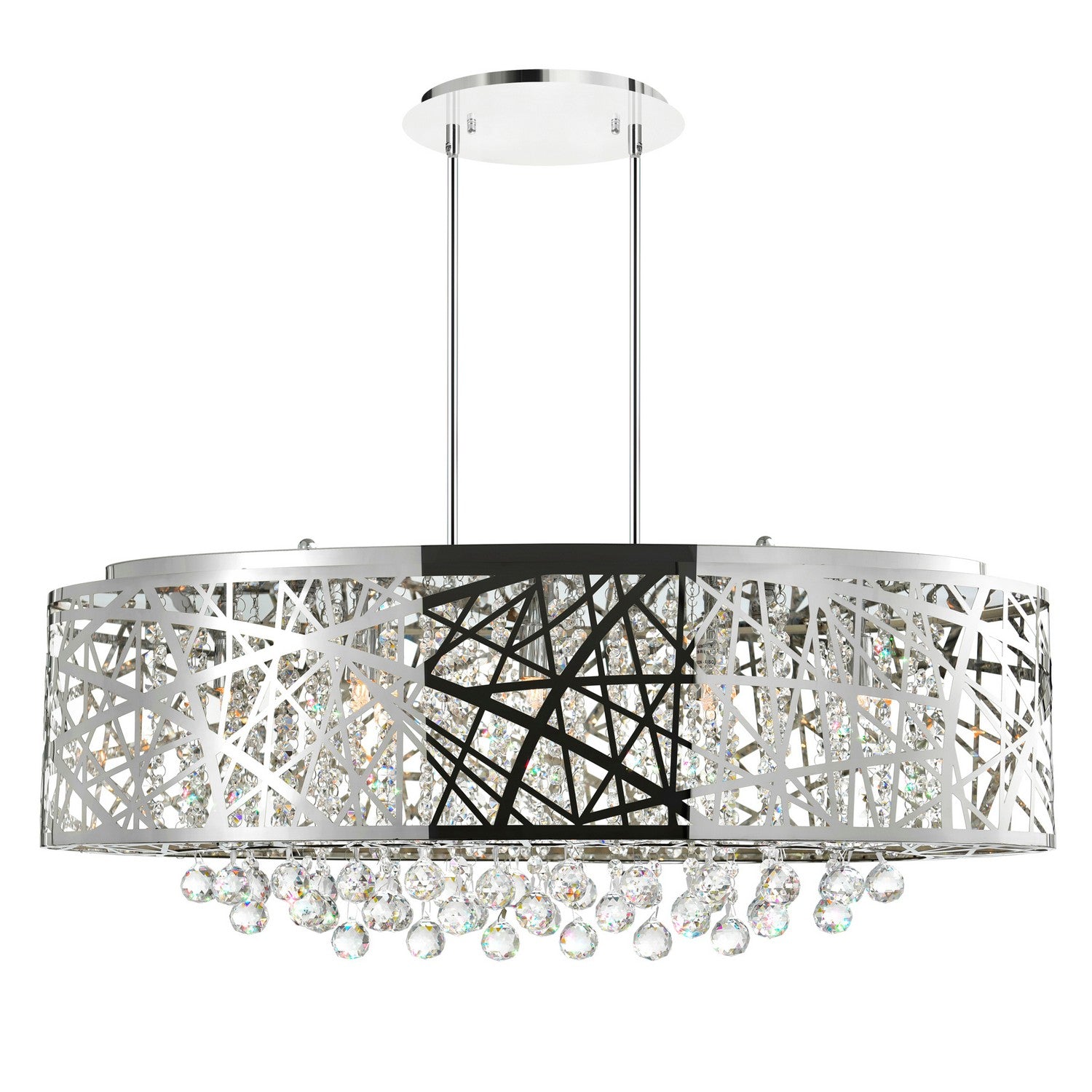 CWI Lighting - 5008P32ST-O - Eight Light Chandelier - Eternity - Stainless Steel