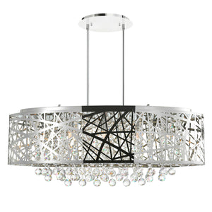 CWI Lighting - 5008P32ST-O - Eight Light Chandelier - Eternity - Stainless Steel