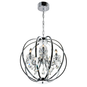 CWI Lighting - 5025P22C-5 - Five Light Chandelier - Abia - Chrome