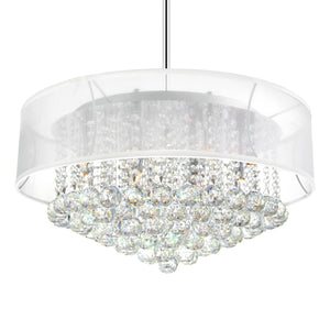 CWI Lighting - 5062P24C (Clear + W) - 12 Light Chandelier - Radiant - Chrome