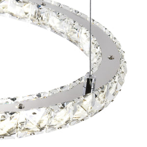 CWI Lighting - 5080P16ST-3R - LED Chandelier - Ring - Stainless Steel