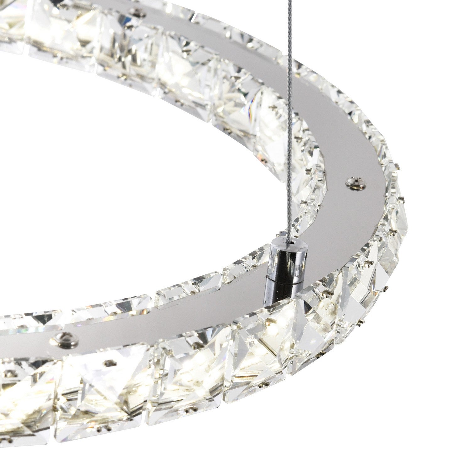 CWI Lighting - 5080P20ST-2R - LED Chandelier - Ring - Stainless Steel