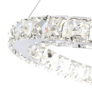 CWI Lighting - 5080P20ST-2R - LED Chandelier - Ring - Stainless Steel