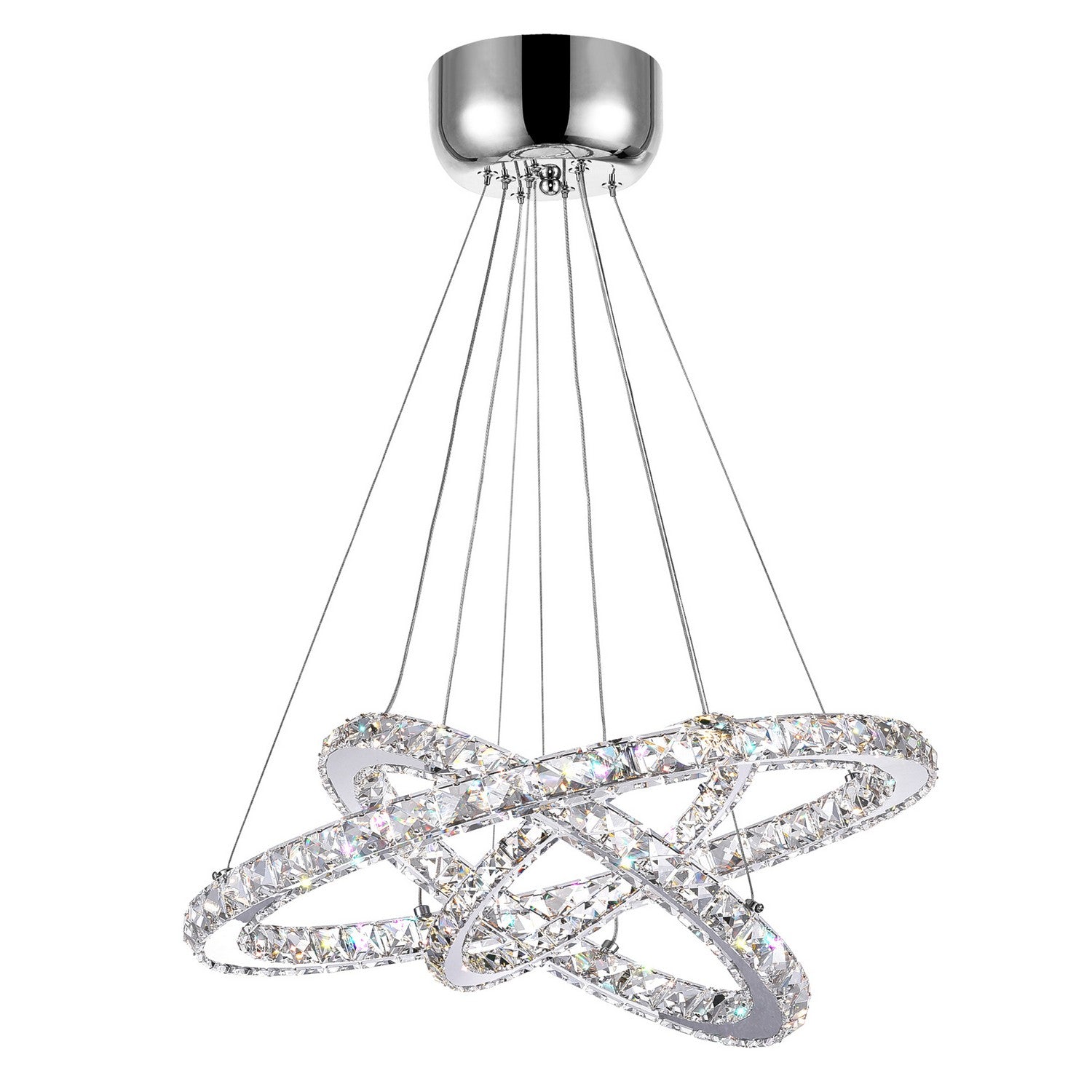 CWI Lighting - 5080P32ST-3R - LED Chandelier - Ring - Stainless Steel