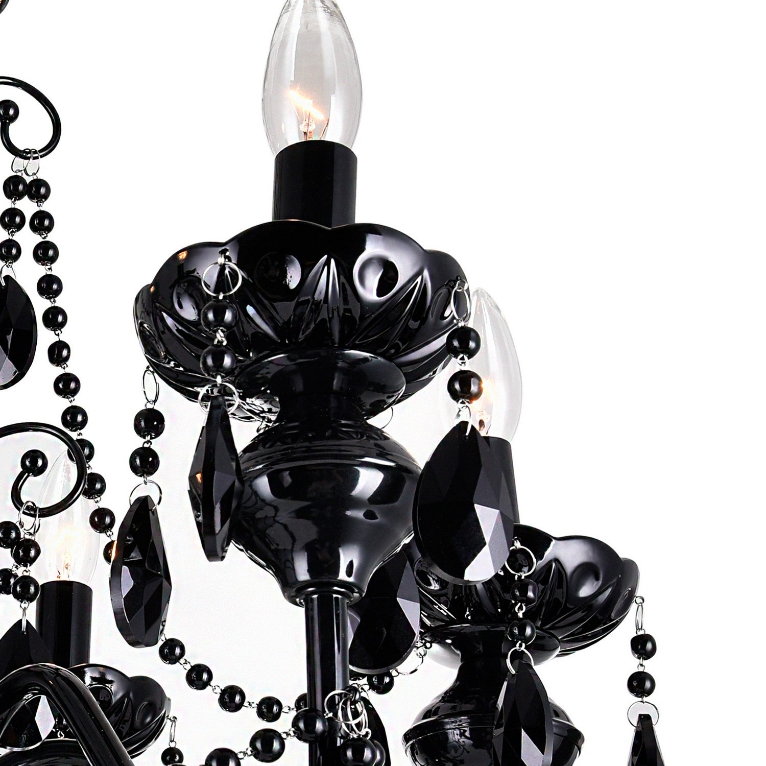 CWI Lighting - 5095P16B-3 - Three Light Chandelier - Keen - Black