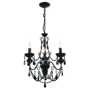 CWI Lighting - 5095P16B-3 - Three Light Chandelier - Keen - Black