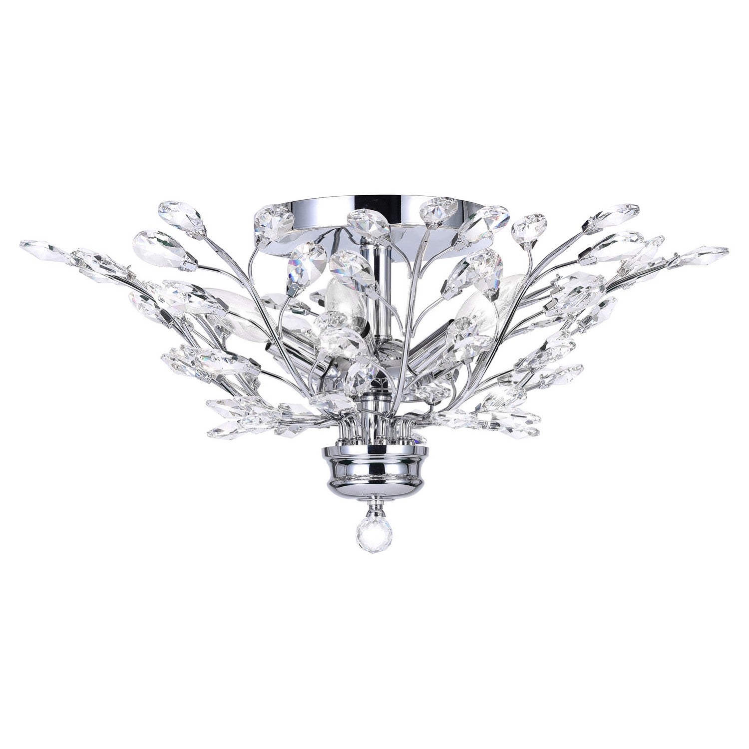 CWI Lighting - 5206C16C - Three Light Flush Mount - Ivy - Chrome