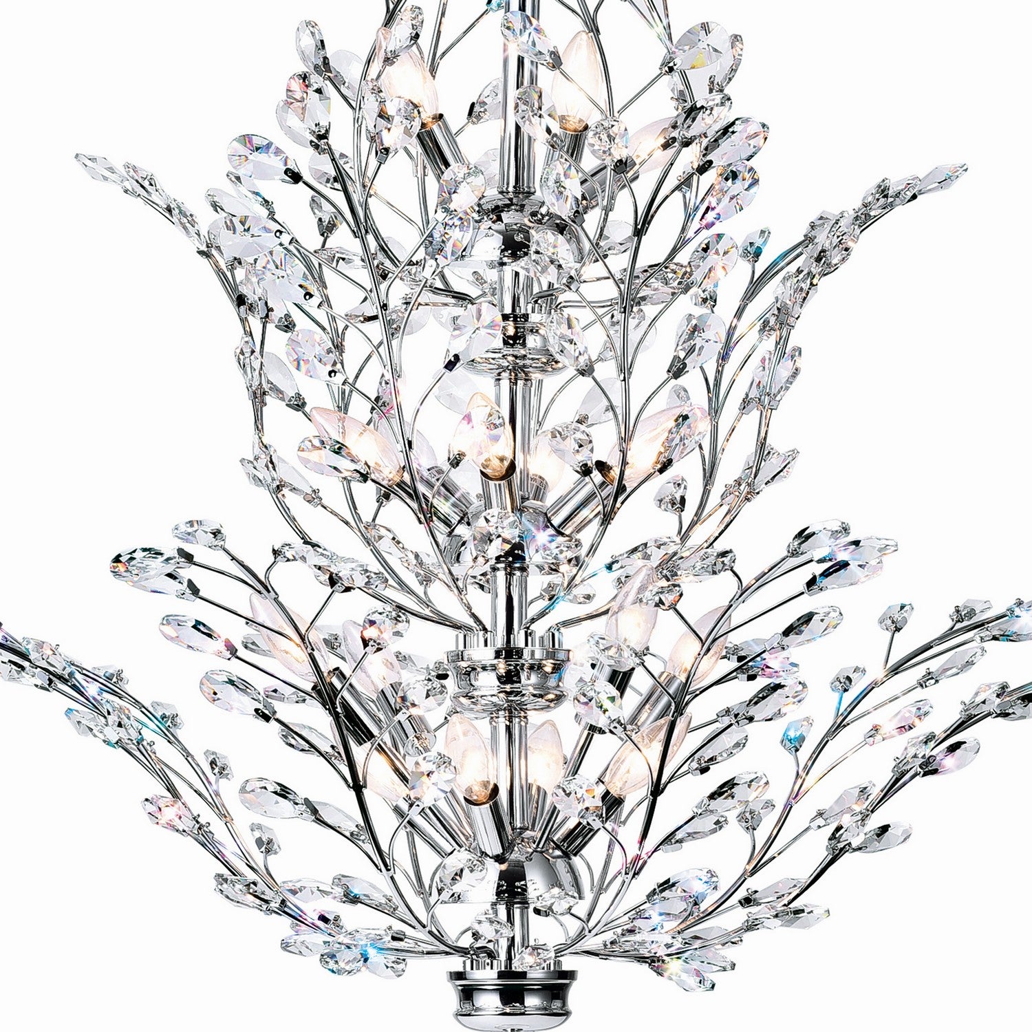 CWI Lighting - 5206P40C - 18 Light Chandelier - Ivy - Chrome