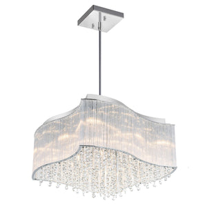 CWI Lighting - 5320P20C-S - Ten Light Chandelier - Elsa - Chrome