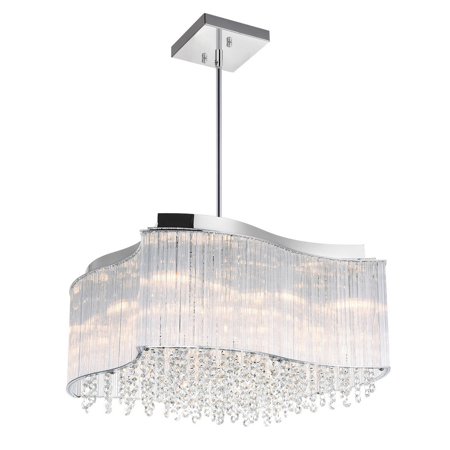 CWI Lighting - 5320P20C-S - Ten Light Chandelier - Elsa - Chrome