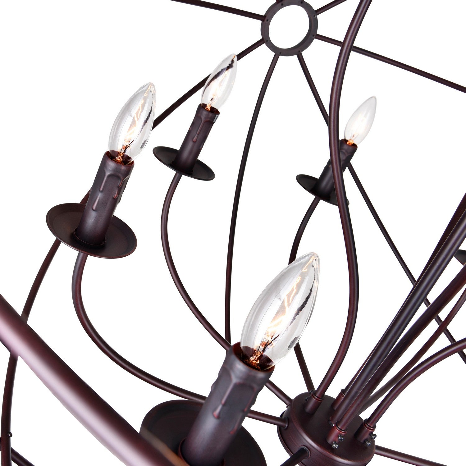 CWI Lighting - 5464P40DB-12 - 12 Light Chandelier - Arza - Brown