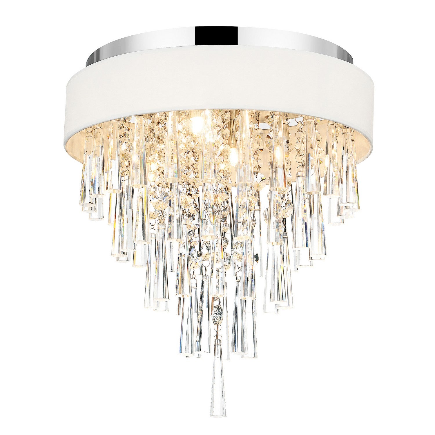 CWI Lighting - 5523C16C (Off White) - Four Light Flush Mount - Franca - Off White