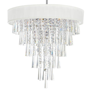 CWI Lighting - 5523P22C (Off White) - Eight Light Chandelier - Franca - Off White