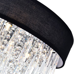 CWI Lighting - 5523P38C-O (Black) - Eight Light Chandelier - Franca - Black