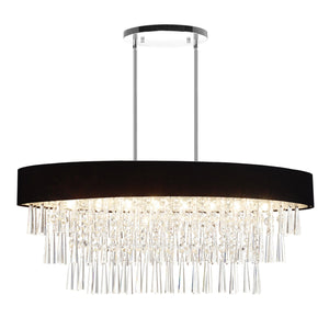 CWI Lighting - 5523P38C-O (Black) - Eight Light Chandelier - Franca - Black