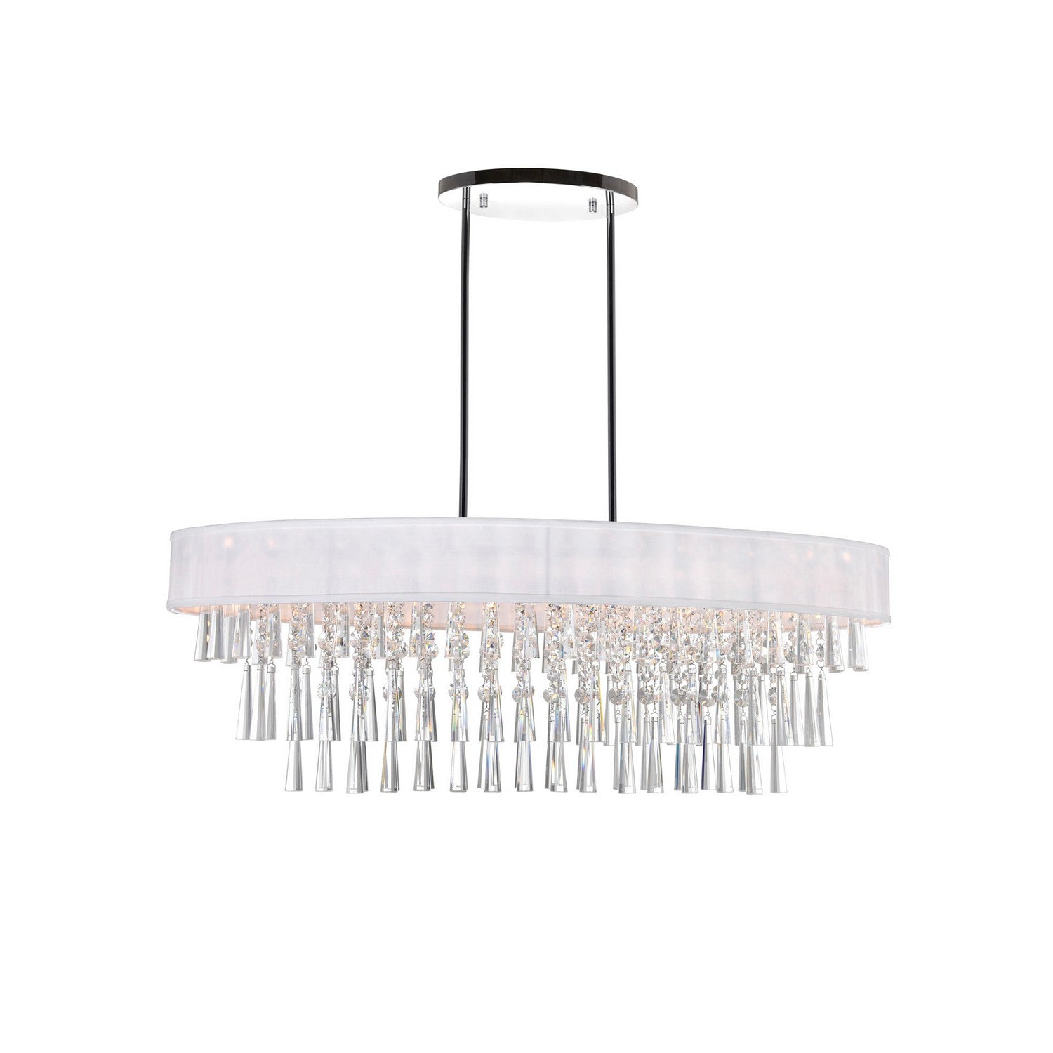 CWI Lighting - 5523P38C-O (Off White) - Eight Light Chandelier - Franca - Off White