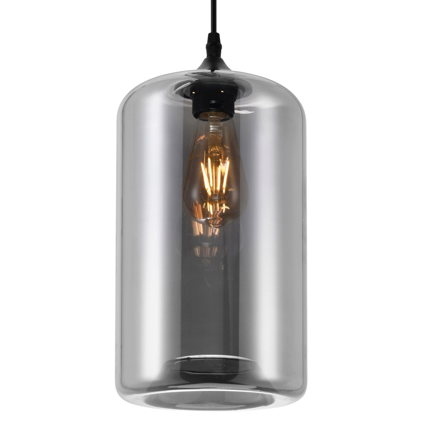 CWI Lighting - 5553P7-Smoke - One Light Mini Pendant - Glass - Black