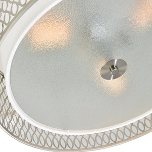 CWI Lighting - 5555C17SN - Three Light Flush Mount - Mikayla - Satin Nickel