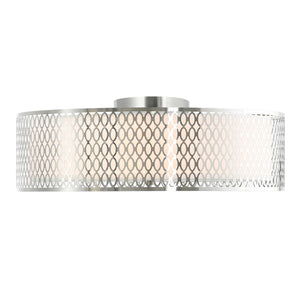 CWI Lighting - 5555C22SN - Five Light Flush Mount - Mikayla - Satin Nickel