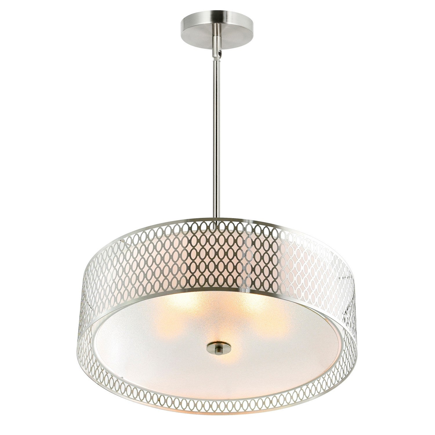 CWI Lighting - 5555P22SN - Five Light Chandelier - Mikayla - Satin Nickel