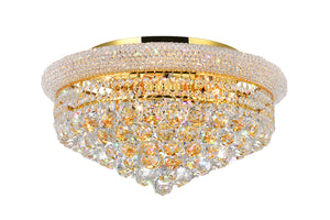 CWI Lighting - 8001C20G - Eight Light Flush Mount - Empire - Gold