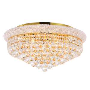 CWI Lighting - 8001C24G - 13 Light Flush Mount - Empire - Gold