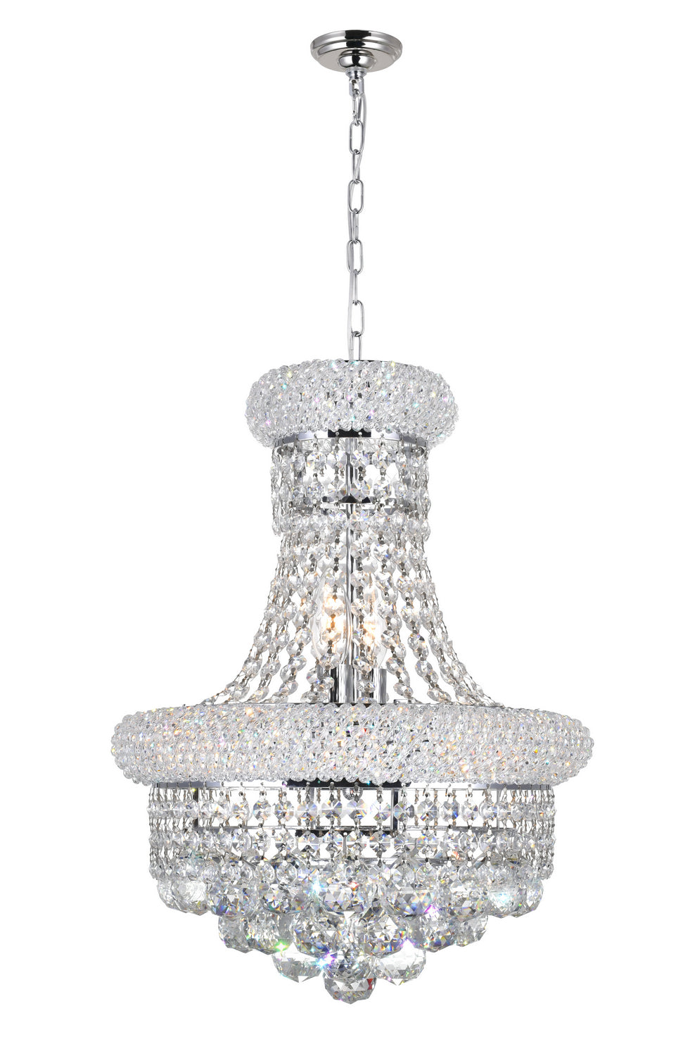 CWI Lighting - 8001P14C - Six Light Chandelier - Empire - Chrome