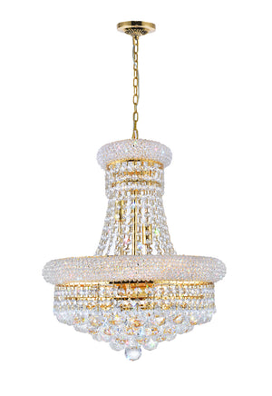 CWI Lighting - 8001P18G - Eight Light Chandelier - Empire - Gold