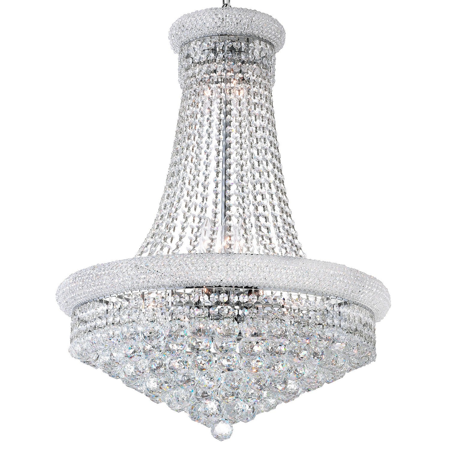 CWI Lighting - 8001P24C - 17 Light Chandelier - Empire - Chrome