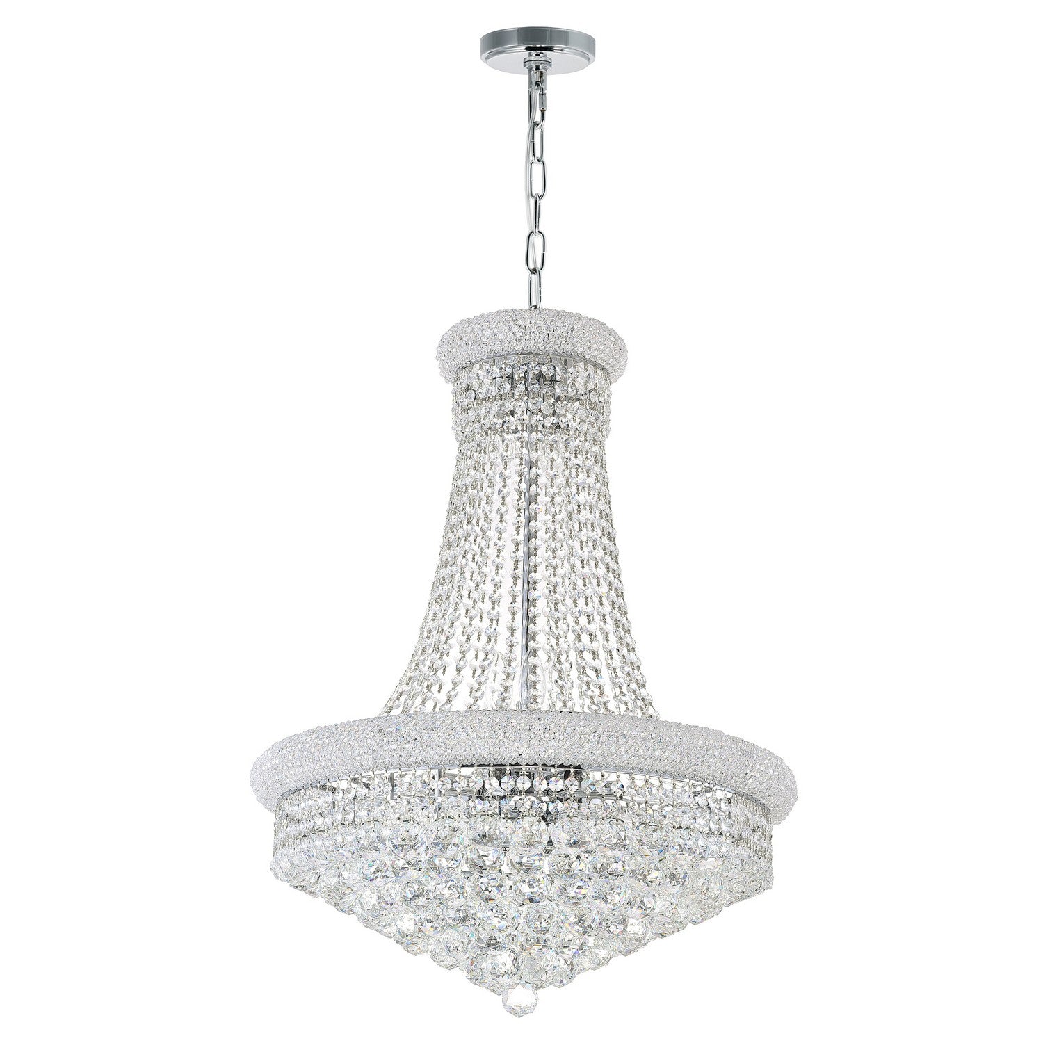 CWI Lighting - 8001P24C - 17 Light Chandelier - Empire - Chrome