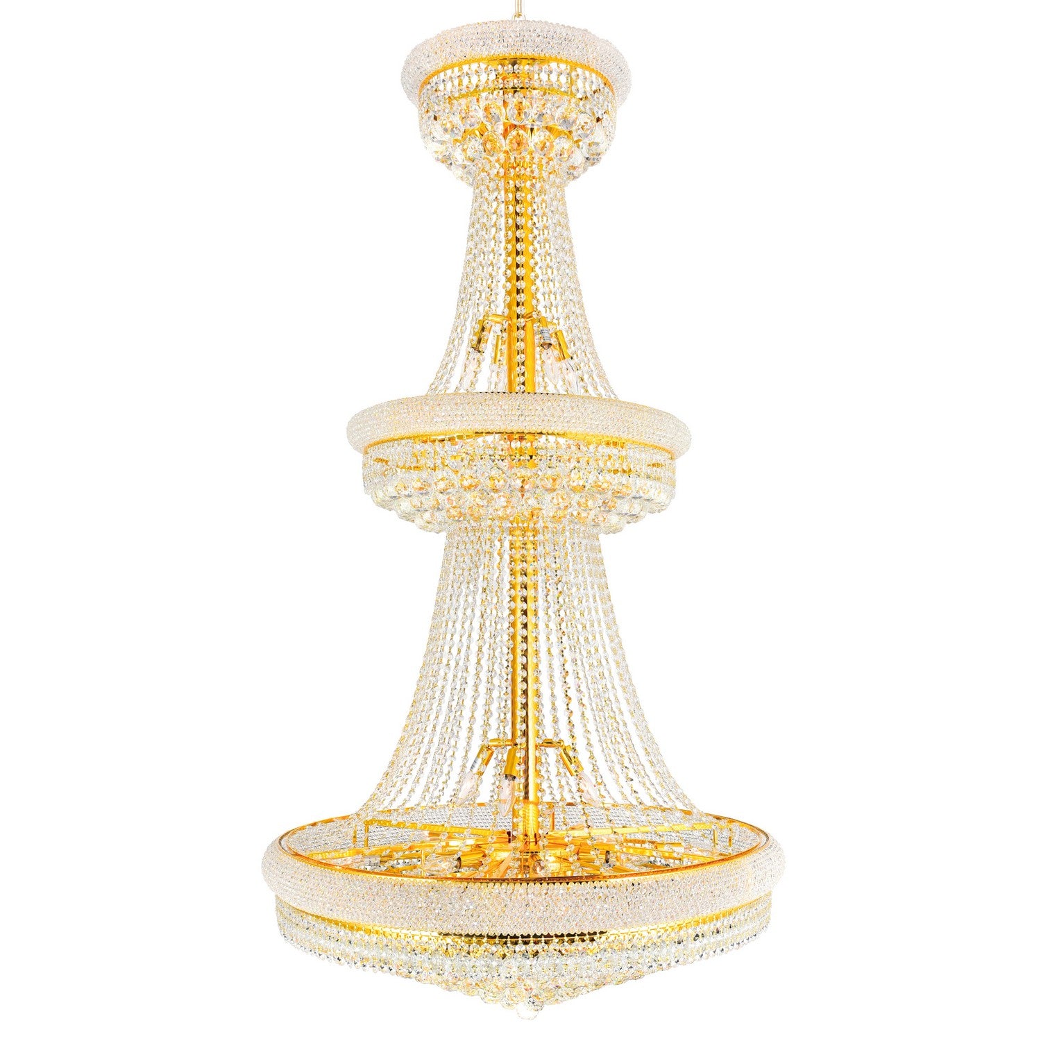 CWI Lighting - 8001P36G - 34 Light Chandelier - Empire - Gold