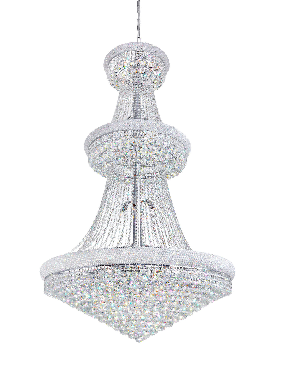 CWI Lighting - 8001P42C - 38 Light Chandelier - Empire - Chrome