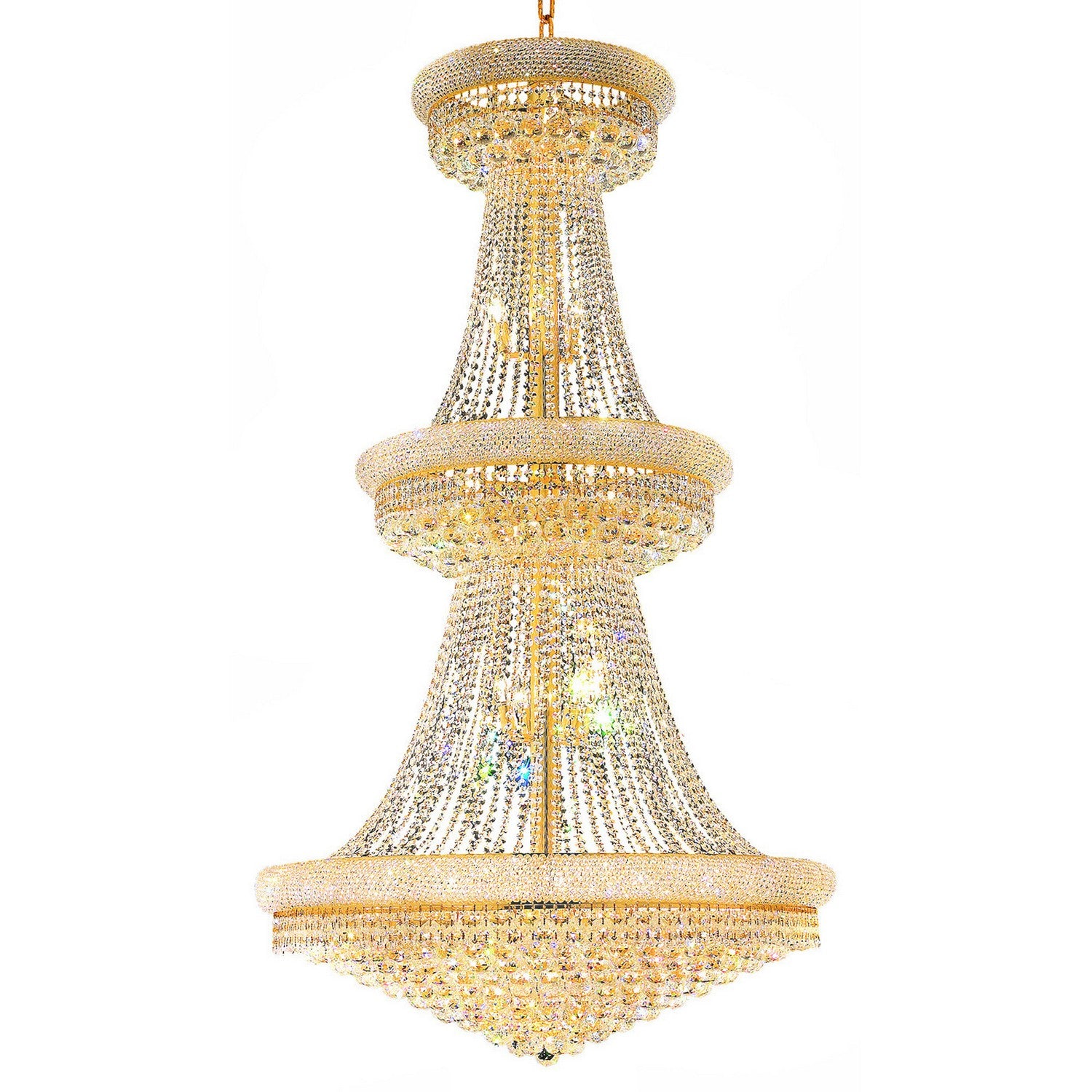 CWI Lighting - 8001P42G - 38 Light Chandelier - Empire - Gold