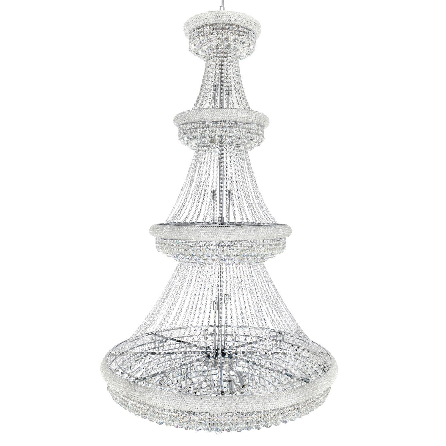 CWI Lighting - 8001P50C - 42 Light Chandelier - Empire - Chrome