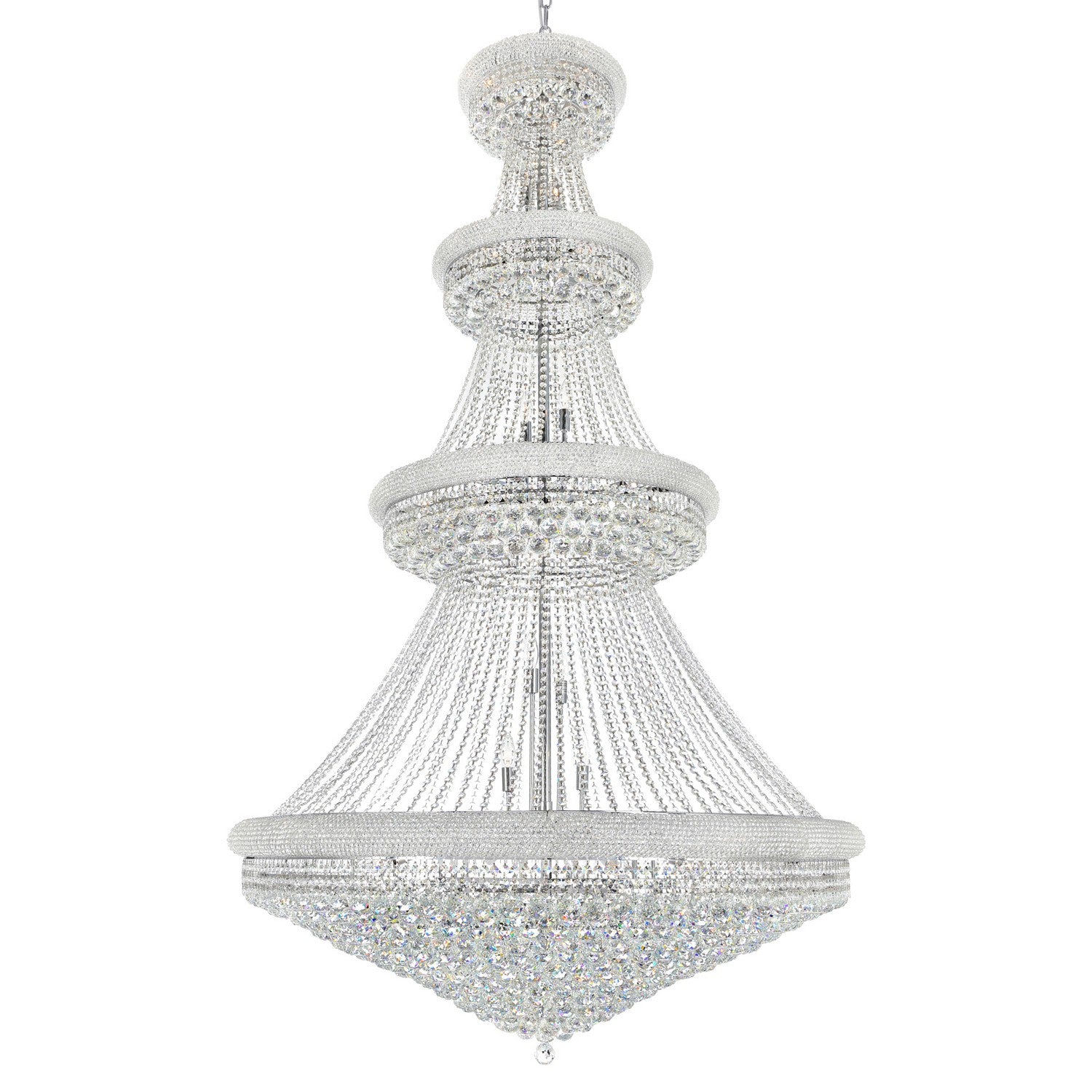 CWI Lighting - 8001P50C - 42 Light Chandelier - Empire - Chrome