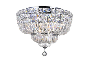 CWI Lighting - 8003C20C - Eight Light Flush Mount - Stefania - Chrome