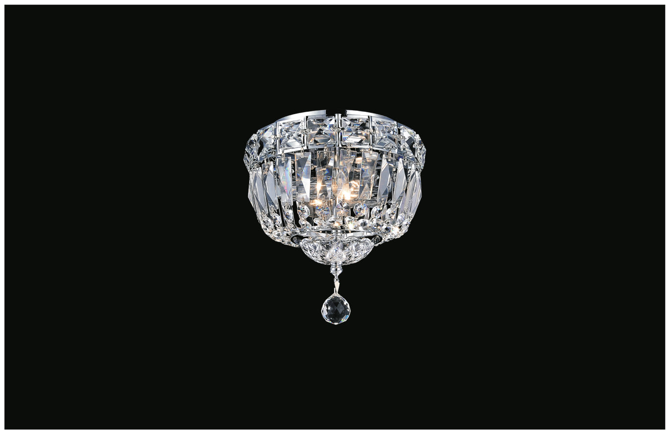 CWI Lighting - 8003C8C - Two Light Flush Mount - Stefania - Chrome