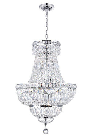 CWI Lighting - 8003P18C - Eight Light Chandelier - Stefania - Chrome