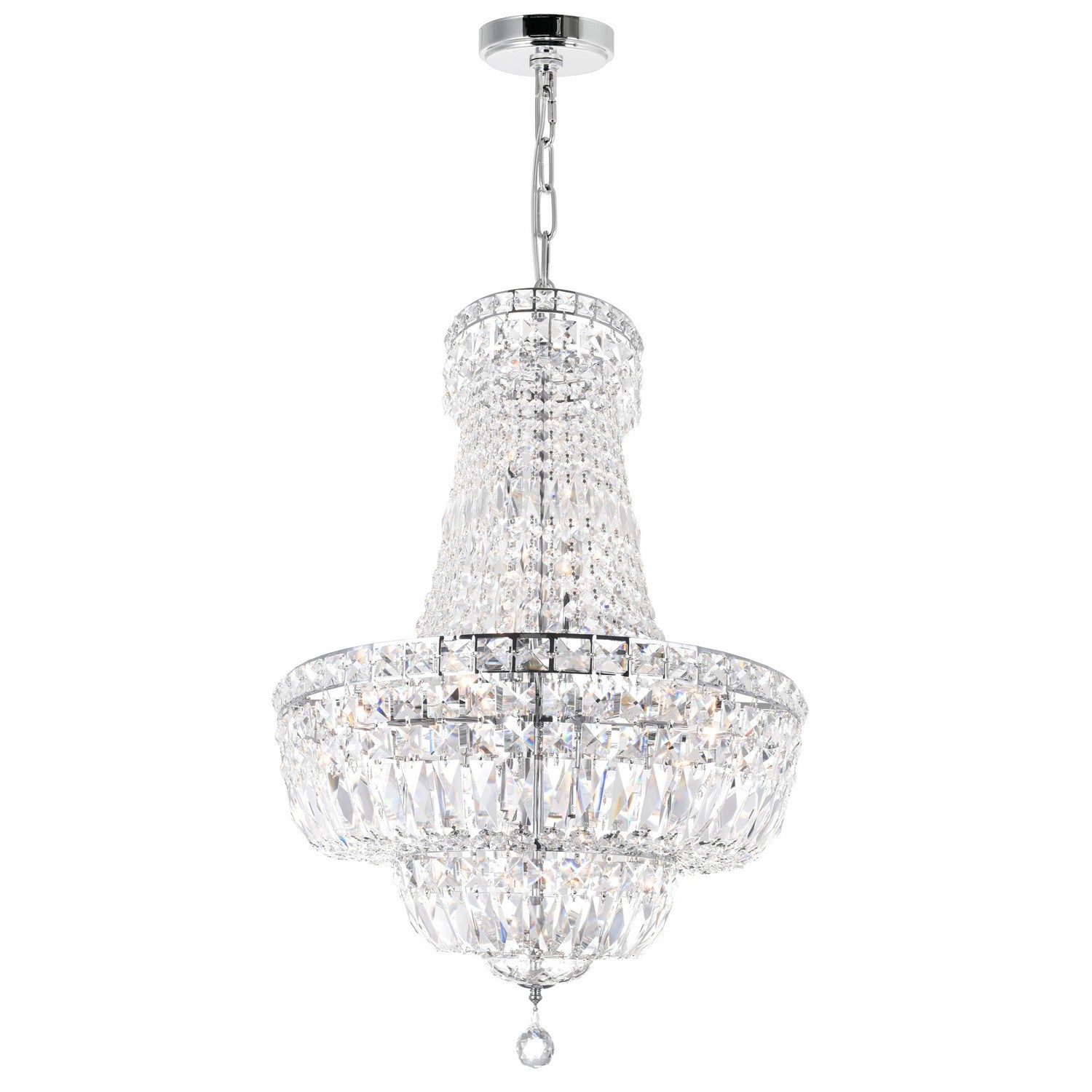 CWI Lighting - 8003P30C - 17 Light Chandelier - Stefania - Chrome