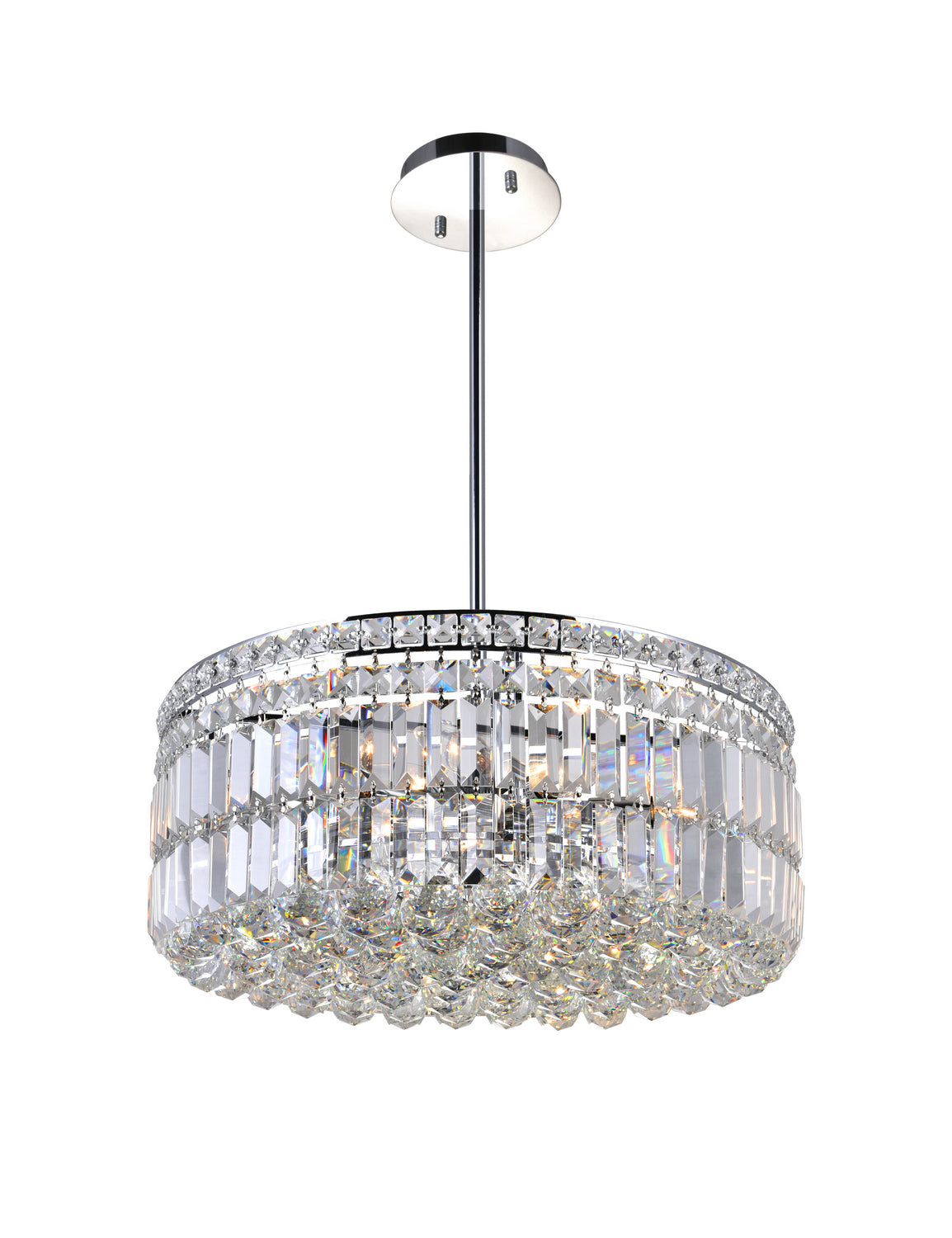 CWI Lighting - 8006P20C-R - Eight Light Chandelier - Colosseum - Chrome