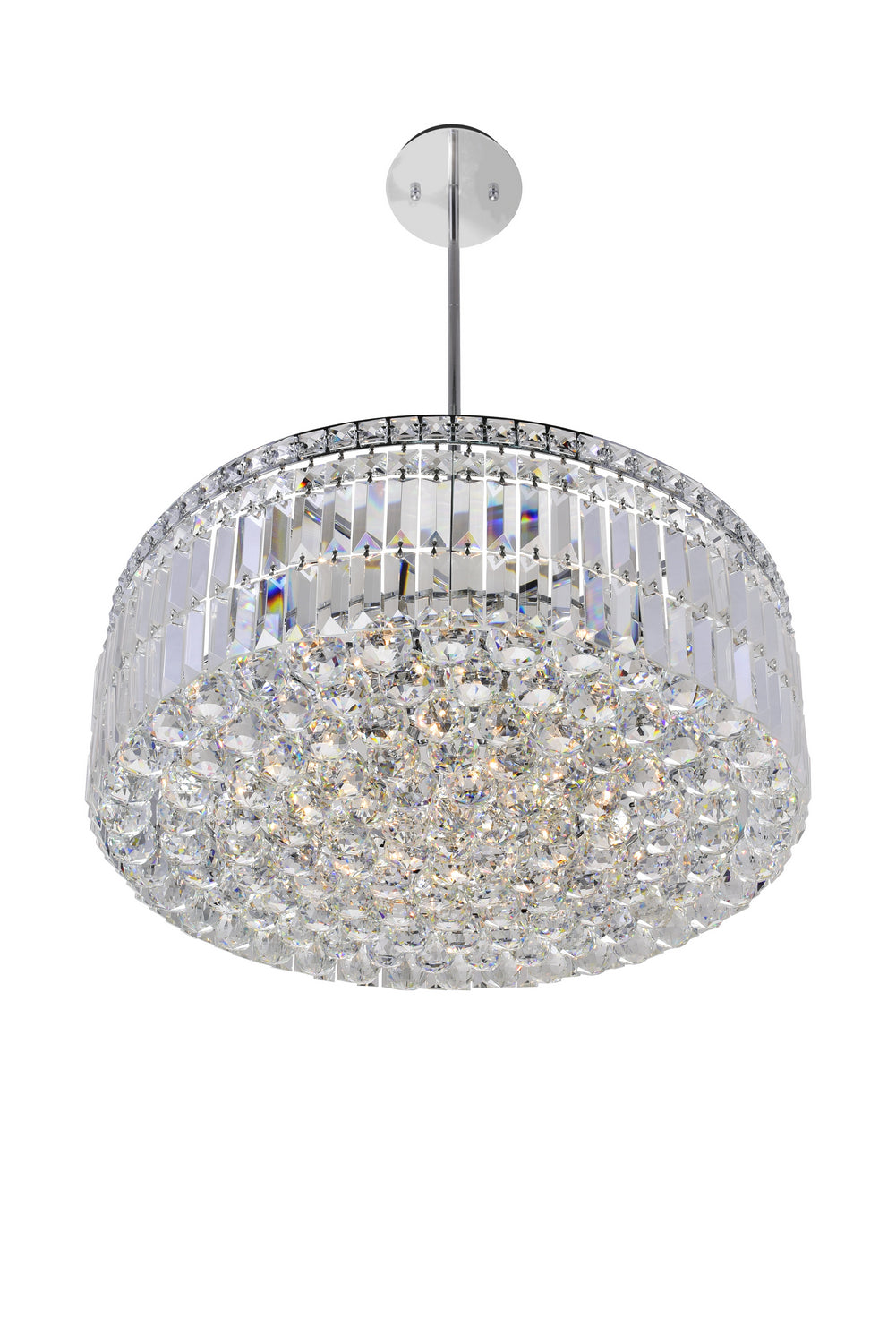 CWI Lighting - 8006P24C-R - Ten Light Chandelier - Colosseum - Chrome