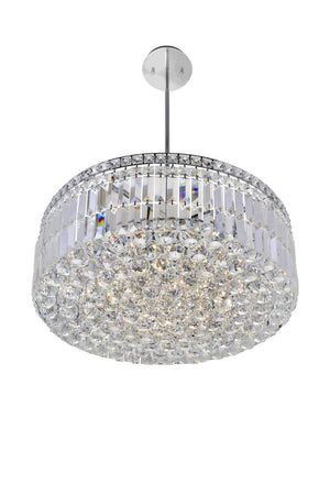 CWI Lighting - 8006P24C-R - Ten Light Chandelier - Colosseum - Chrome