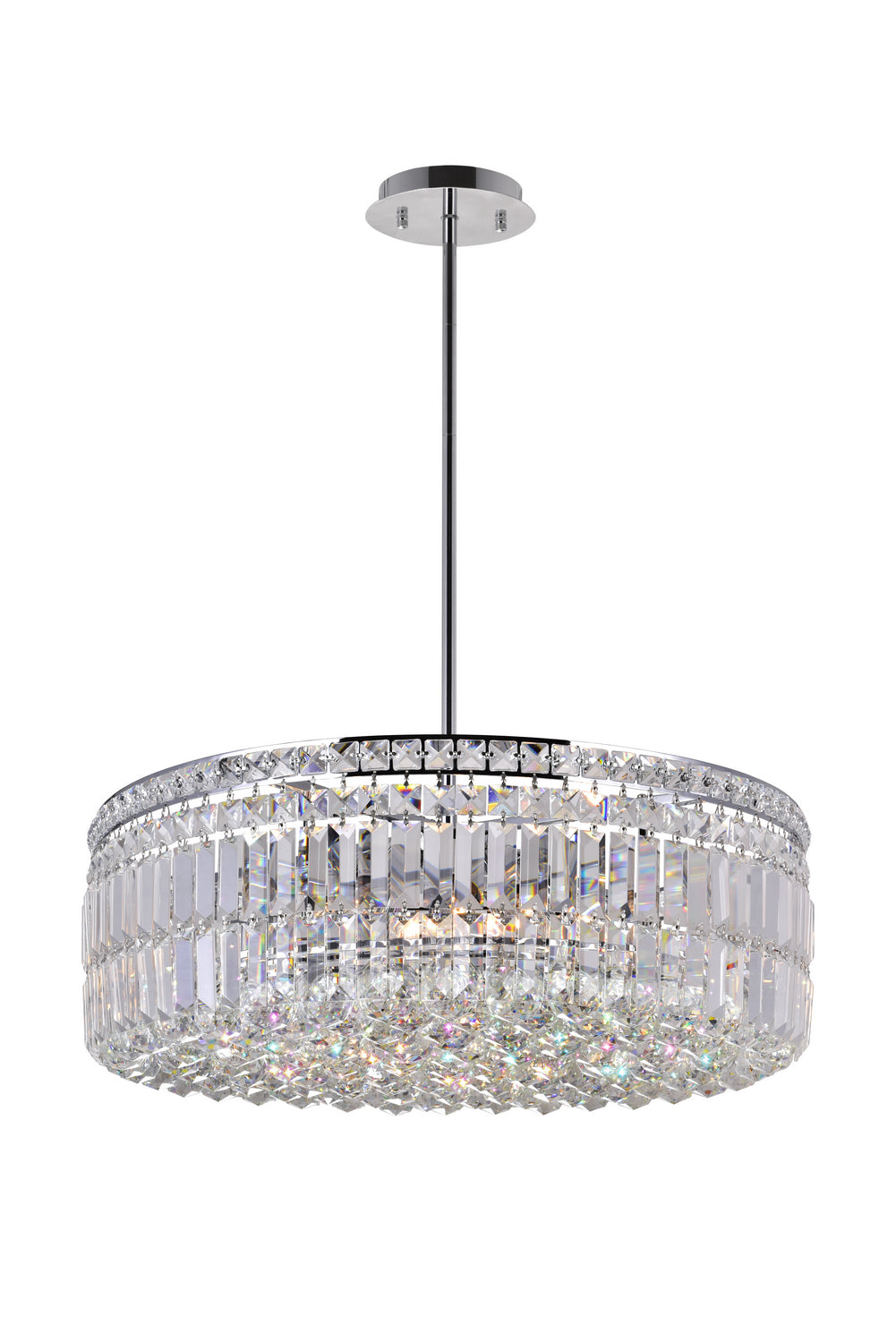 CWI Lighting - 8006P24C-R - Ten Light Chandelier - Colosseum - Chrome