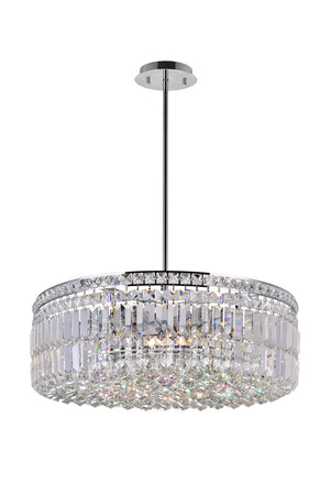 CWI Lighting - 8006P24C-R - Ten Light Chandelier - Colosseum - Chrome