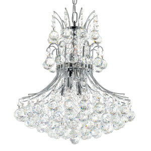 CWI Lighting - 8012P20C - Eight Light Chandelier - Princess - Chrome