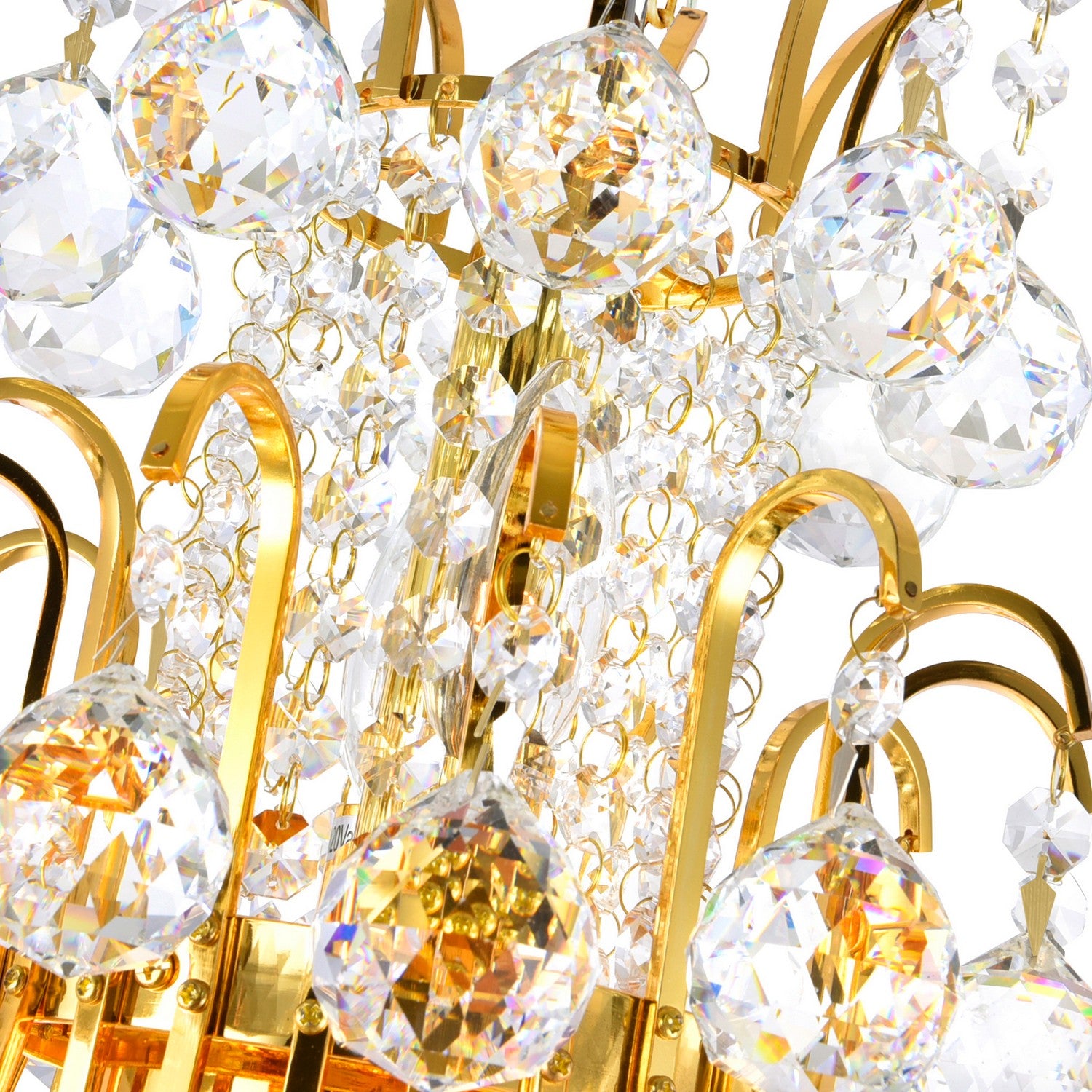 CWI Lighting - 8012P24G - Ten Light Chandelier - Princess - Gold